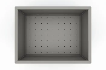 Moderna metalna žardinjera za cvijeće u smeđoj boji - dimenzije 60x80x30 cm.