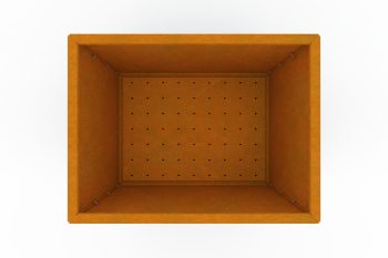 Moderna metalna žardinjera za cvijeće - čelik Corten - dimenzije 60x80x60 cm