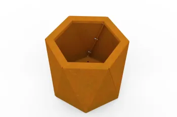 Corten metalna žardinjera HX 30x30 cm