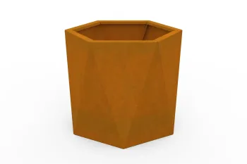 Corten metalna žardinjera HX 50x50 cm