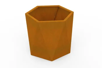 Corten metalna žardinjera HX 60×60 cm