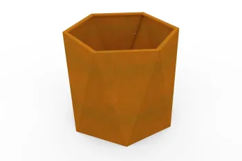 Corten metalna žardinjera HX 80×80 cm