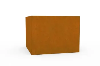 Corten metalna žardinjera 80x80x60 cm - vanjska stranica