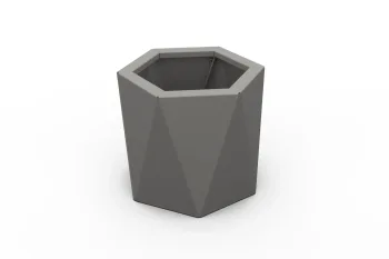 Metalna žardinjera HX 30x30 cm RAL9007 FS