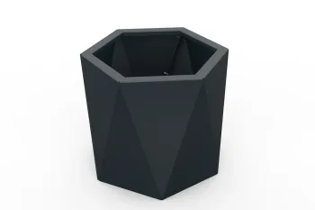 Metalna žardinjera HX 40×40 cm RAL7016 FS