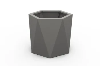 Metalna žardinjera HX 40×40 cm RAL9007 FS