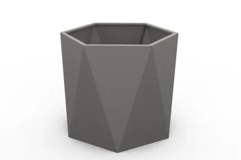 Metalna žardinjera HX 80×80 cm RAL9007 FS