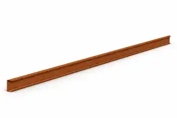 Modularni Corten robnik 200 cm, višina 15 cm – vrtni robnik iz Corten jekla Flamula